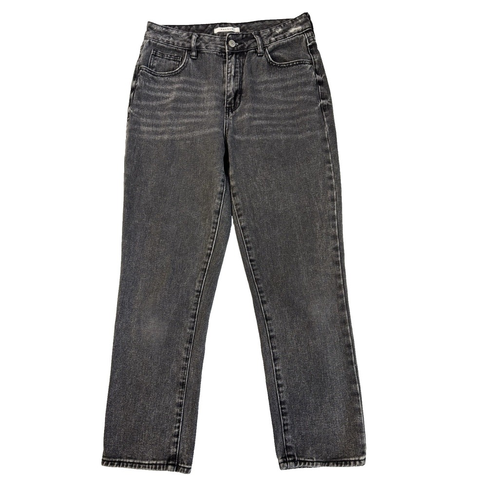 PACSUN Women's 27 Faded Black Distressed Mom‎ Jean Urban Streetwear Y2K 90's